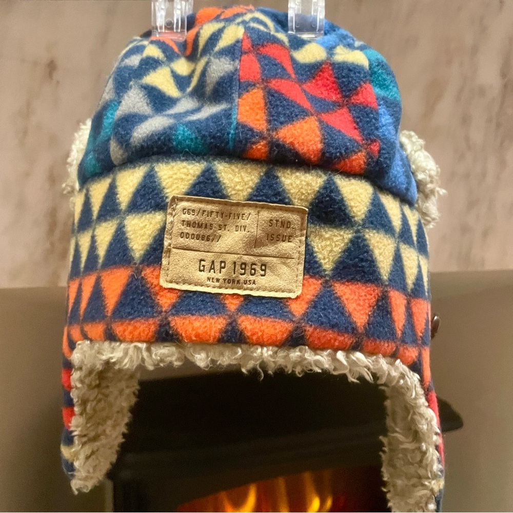 Colorful Geometric Pattern Kids Hat - Picture 2 of 4